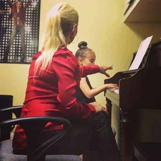 teaching private piano lesson in Westlake Village