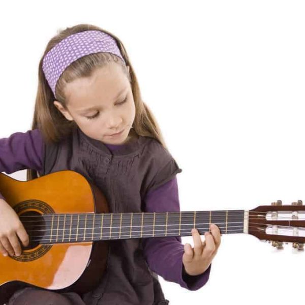 Agoura Hills young Child Plays Guitar